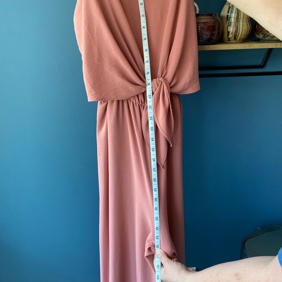 Spaghetti Strap Orange Jumpsuit Size L - Picture 9 of 9